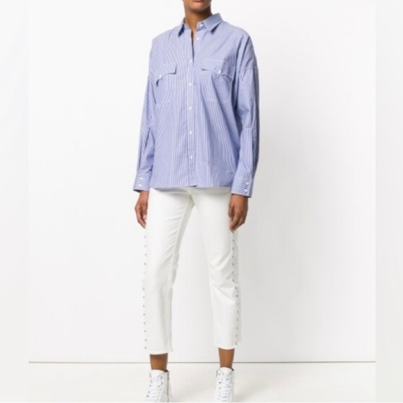 Zadig & Voltaire Tamara Stripes Button Down Shirt - Picture 4 of 10